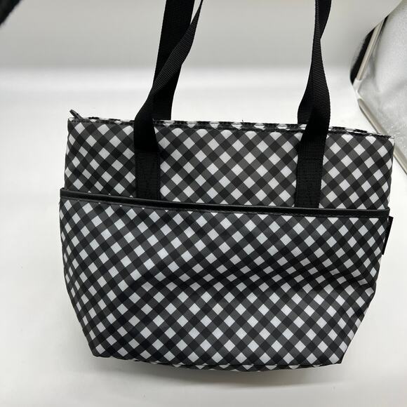 California Innovations Set of 2 Tote Insulated Floral and Black - Picture 3 of 16